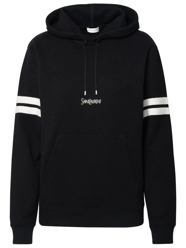 Saint Laurent Black Cotton Sweatshirt