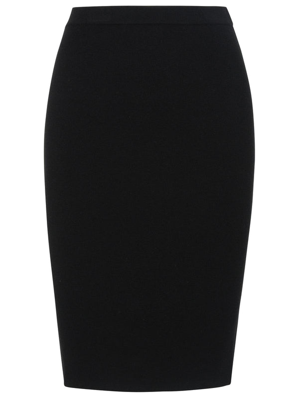 Saint Laurent Black Wool Blend Skirt