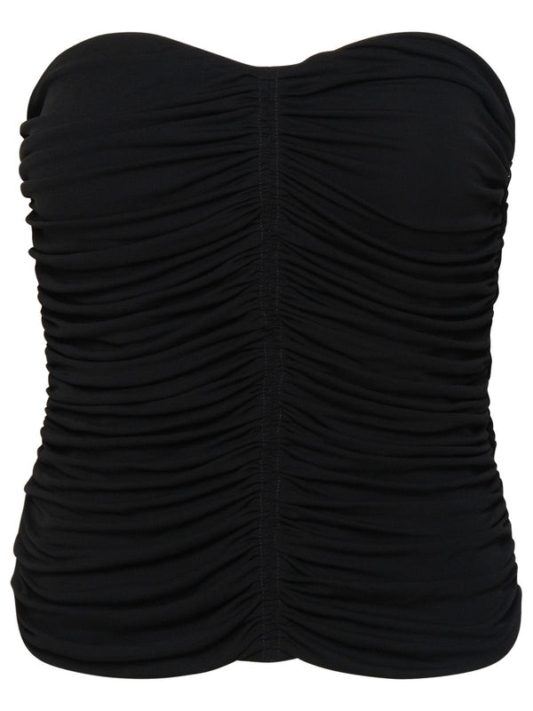 Saint Laurent Black Viscose Bustier