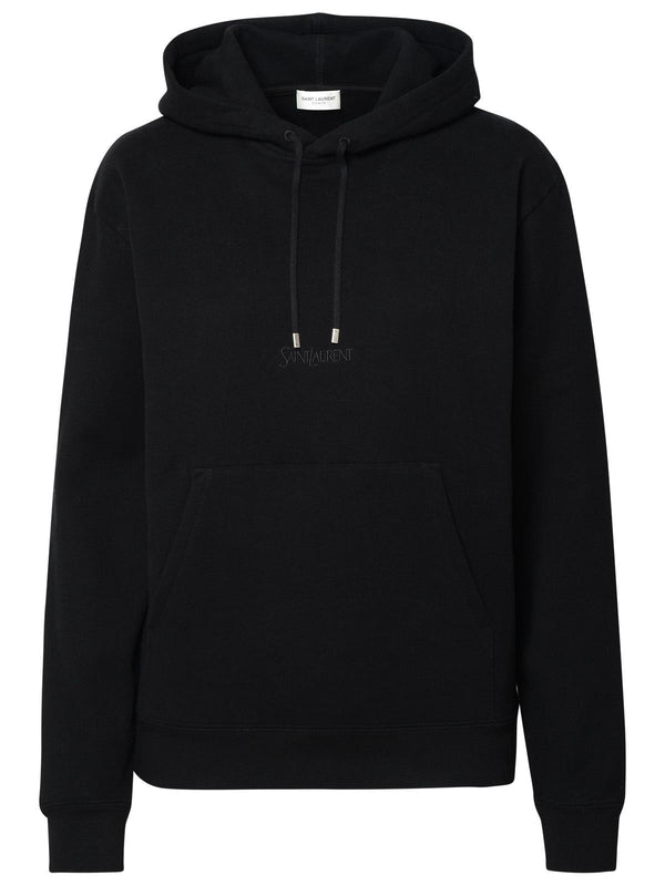 Saint Laurent Black Cotton Sweatshirt