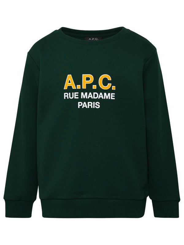 A.p.c. Green Cotton Sweatshirt