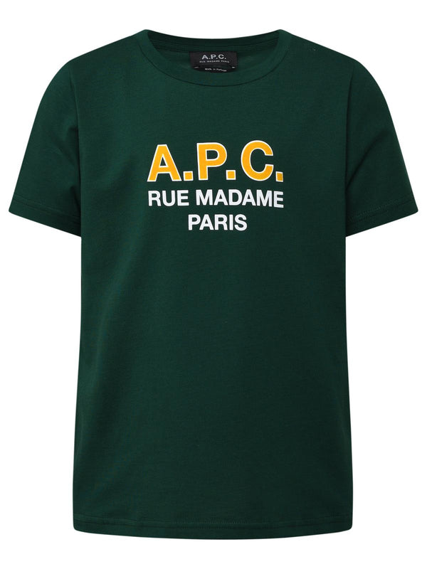 A.p.c. Green Cotton T-shirt