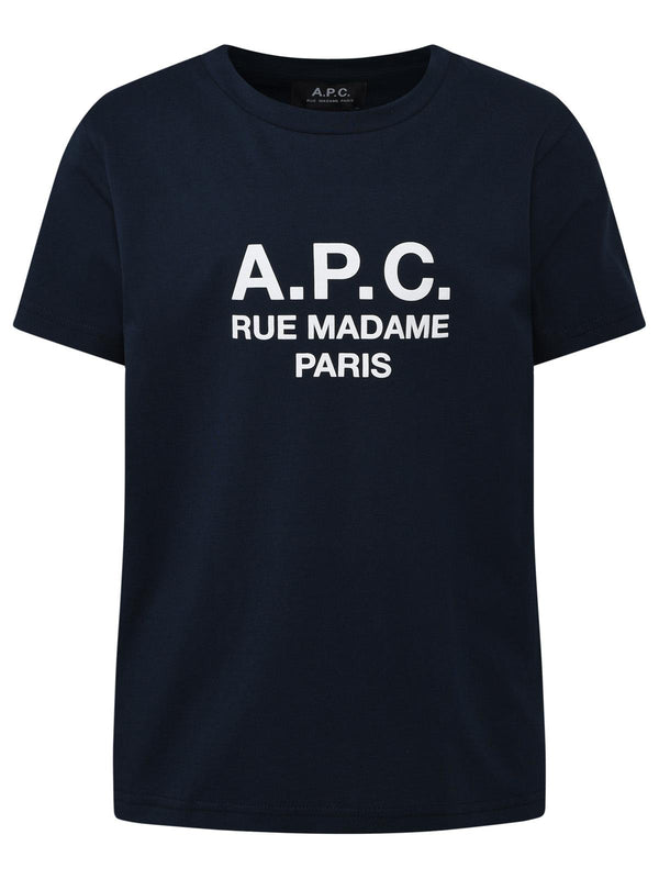 A.p.c. Blue Cotton T-shirt