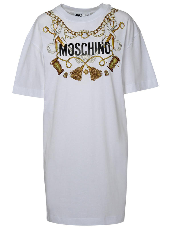 Moschino White Cotton Dress