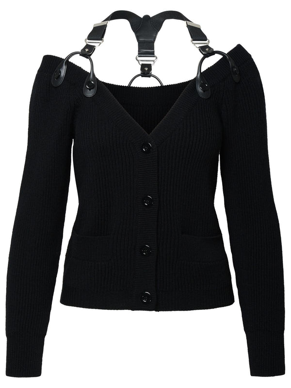 Moschino Black Wool Cardigan