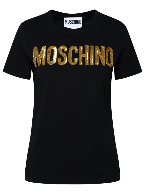 Moschino Black Cotton T-shirt