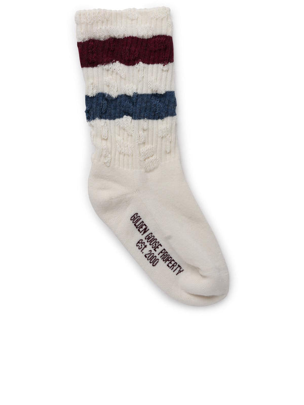 Golden Goose Ivory Cotton Socks