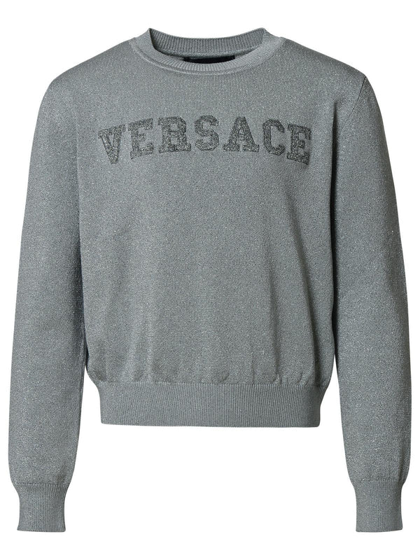 Versace Silver Acetate Sweater