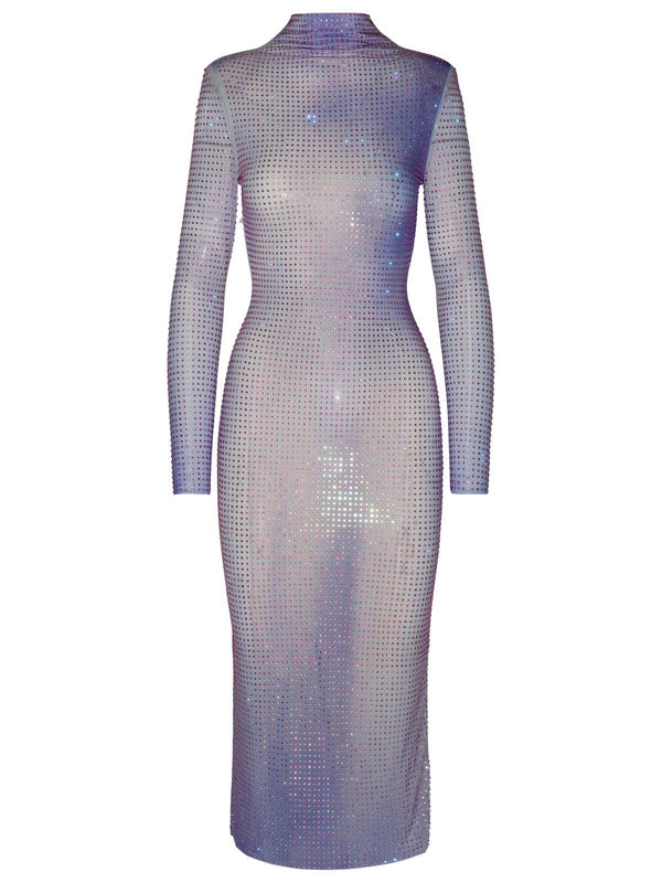 Self Portrait Lilac Polyester Contour Dress