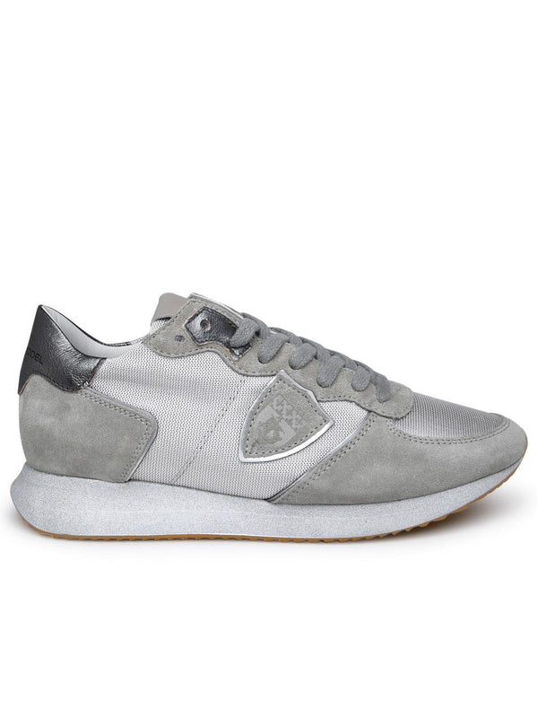 Philippe Model Trpx Sneakers In Grey Technical Fabric Blend