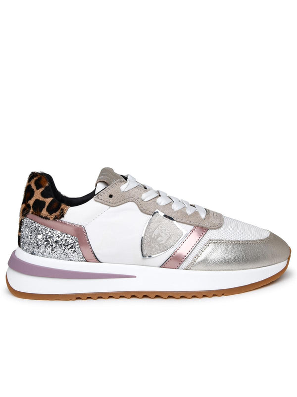 Philippe Model Tropez 2.1 Sneakers In White Technical Fabric Blend