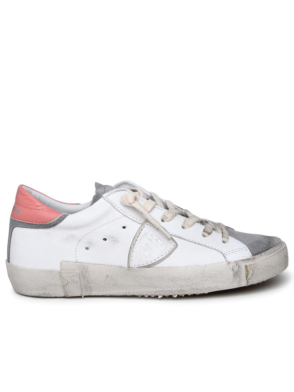 Philippe Model Prsx Sneakers In White Leather