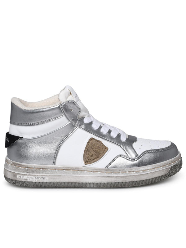 Philippe Model Lion Sneakers In Two-tone Polyurethane Blend