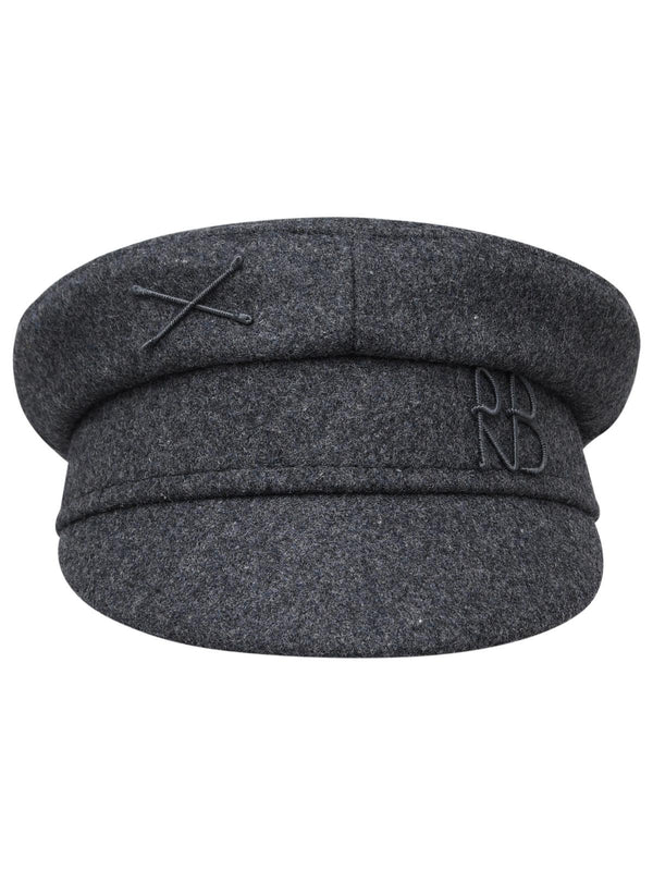 Ruslan Baginskiy Baker Boy Grey Wool Blend Hat