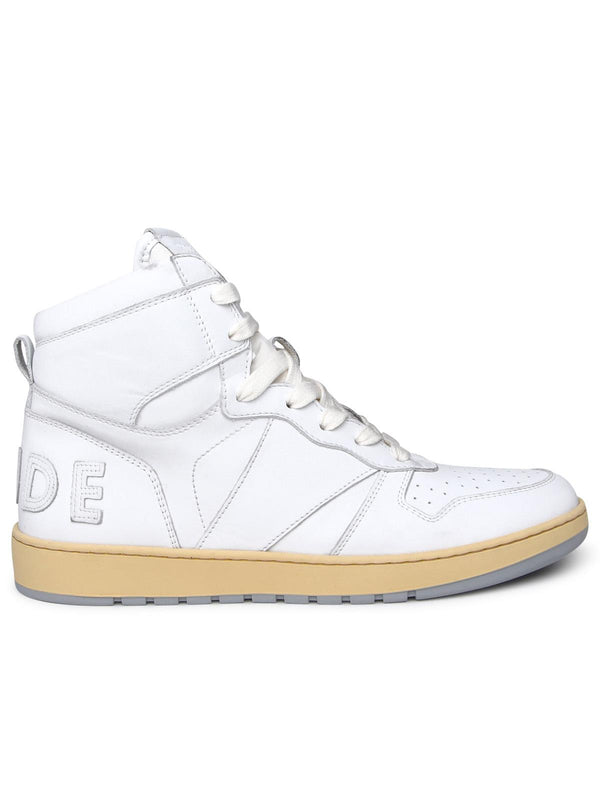 Rhude Rhechess Sneakers In White Leather