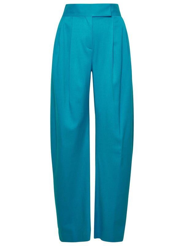 The Attico Gary Light Blue Wool Trousers