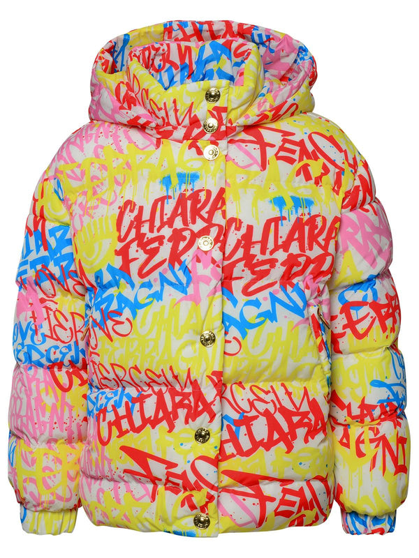 Chiara Ferragni Multicolor Polyester Down Jacket