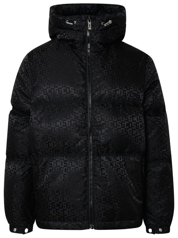 Gcds Black Recycled Nylon Down Jacket