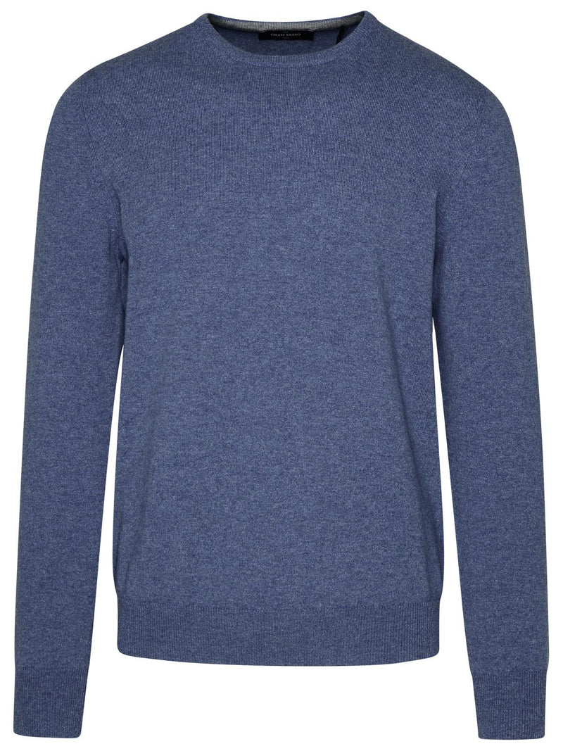 Gran Sasso Gran Sasso Cashmere Sweater Light Blue Men - World Class Fashion