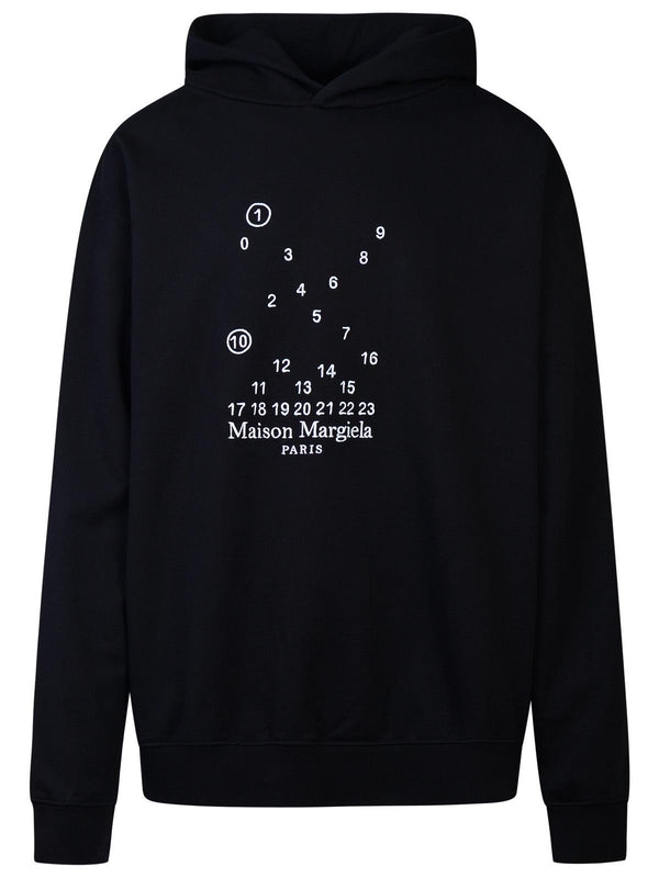 Maison Margiela Black Cotton Hoodie