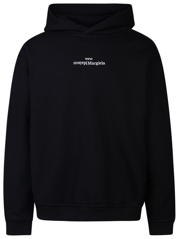 Maison Margiela Black Cotton Hoodie