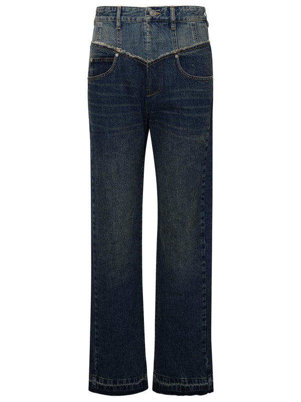 Isabel Marant 'noemie' Blue Cotton Jeans