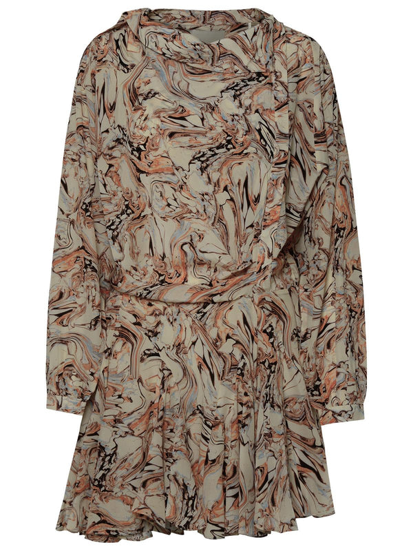 Isabel Marant 'tharya' Beige Silk Dress