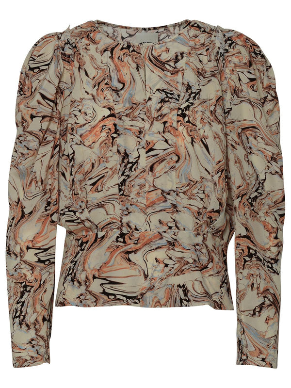 Isabel Marant 'zarga' Beige Silk Blouse