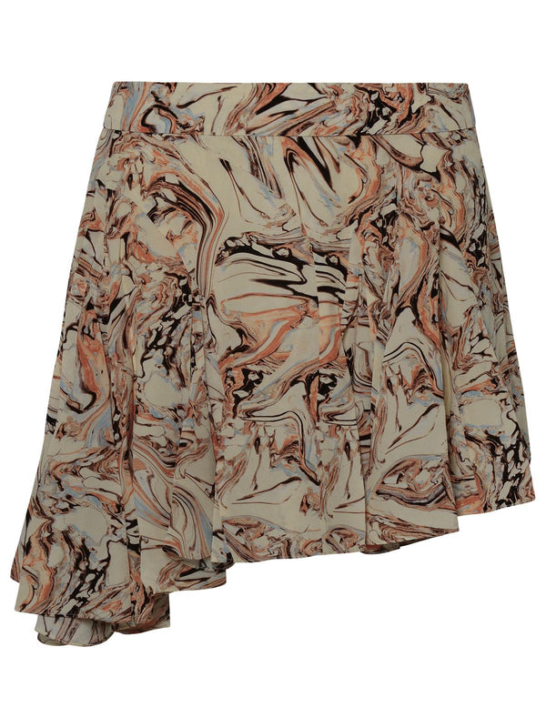 Isabel Marant 'teyana' Skirt In Beige Silk