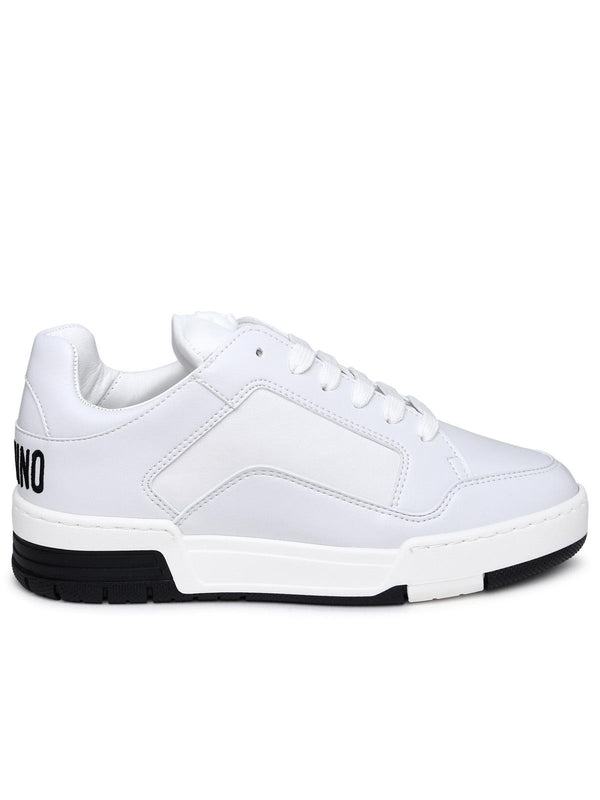 Moschino Kevin40 White Leather Sneakers