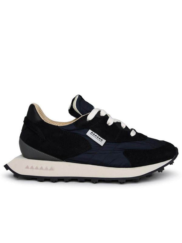 Run Of Two-tone Suede Blend Sneakers