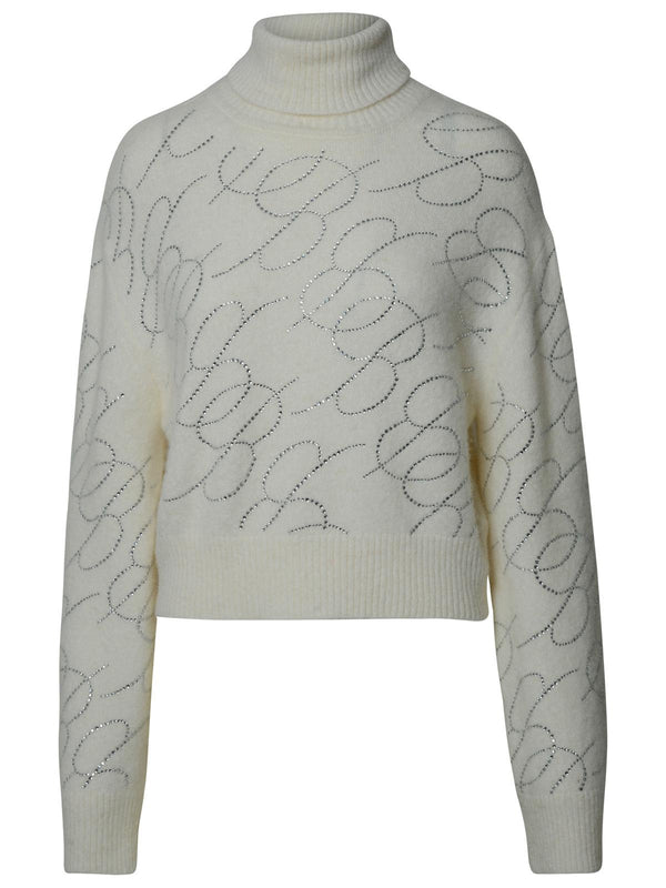 Blumarine Ivory Alpaca Blend Sweater