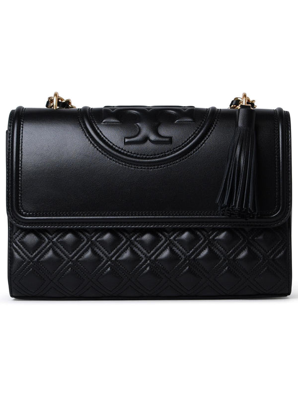 Tory Burch Fleming Black Leather Bag