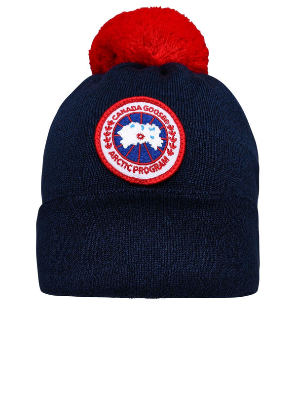 Canada Goose Blue Wool Beanie