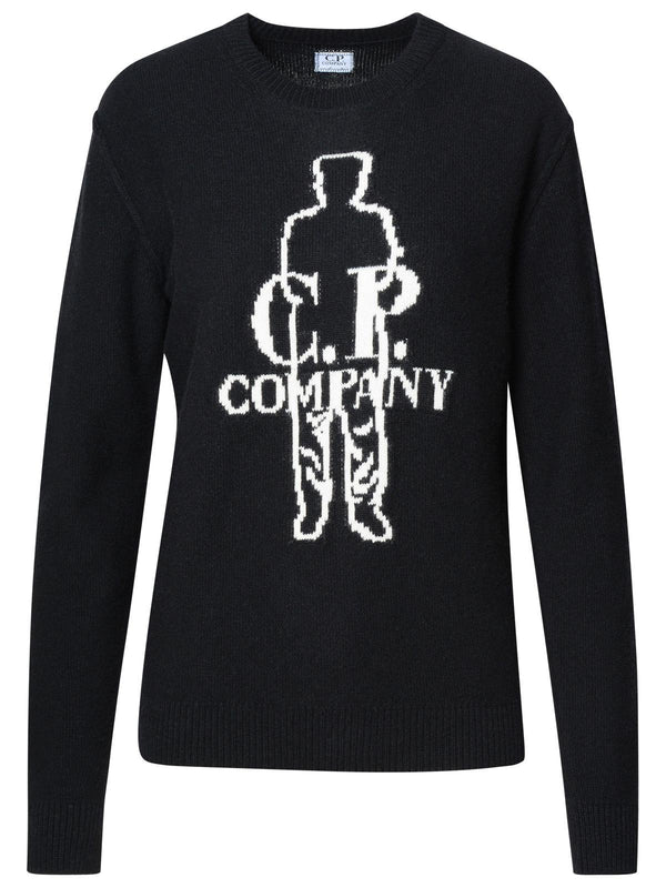 C.p. Company Black Wool Sweater