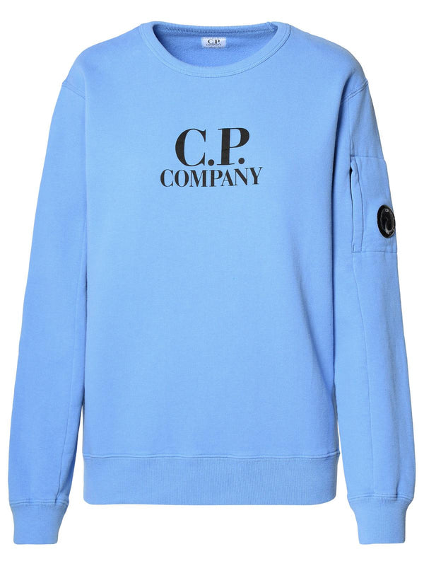 C.p. Company Light Blue Cotton Sweatshirt