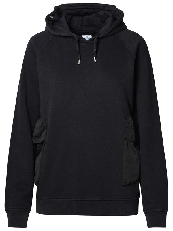 C.p. Company Black Cotton Sweatshirt