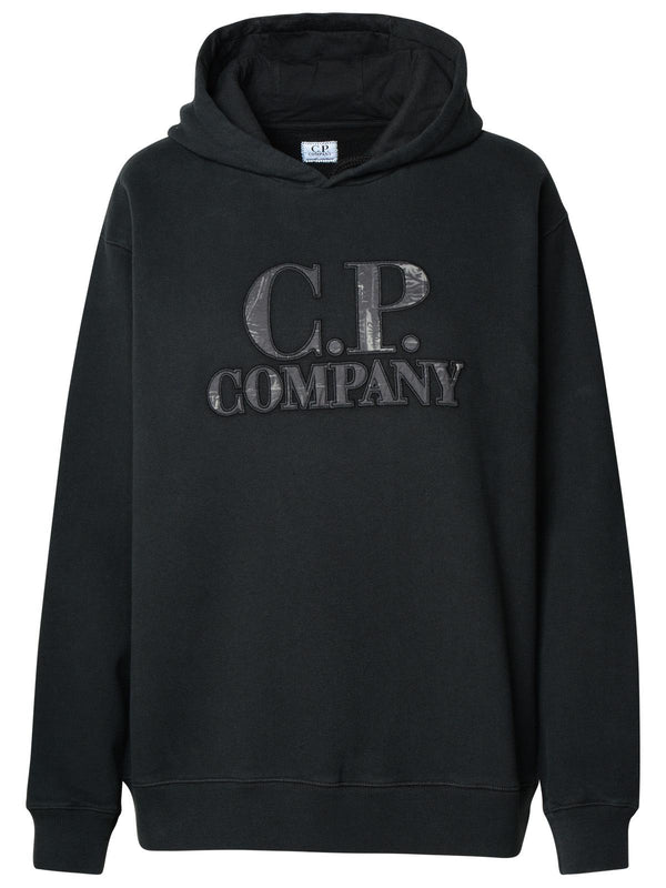 C.p. Company Black Cotton Sweatshirt