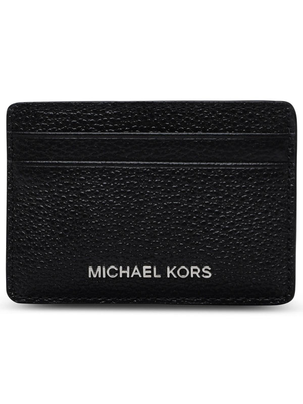 Michael Michael Kors Black Leather 'jet Set' Cardholder