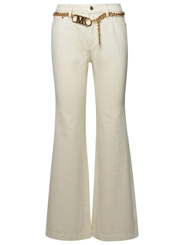 Michael Michael Kors Ivory Cotton Jeans