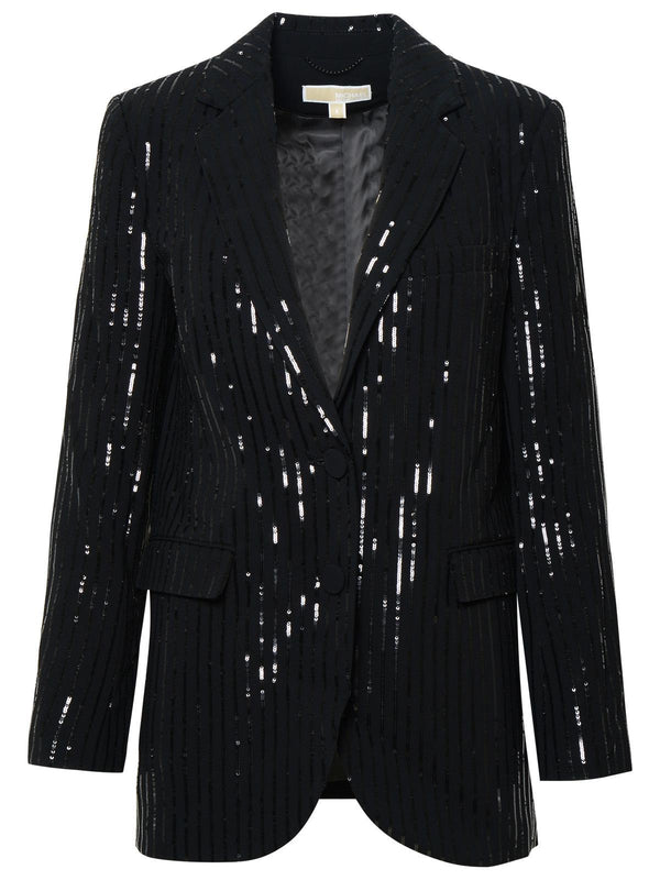 Michael Michael Kors Blazer In Black Triacetate Blend