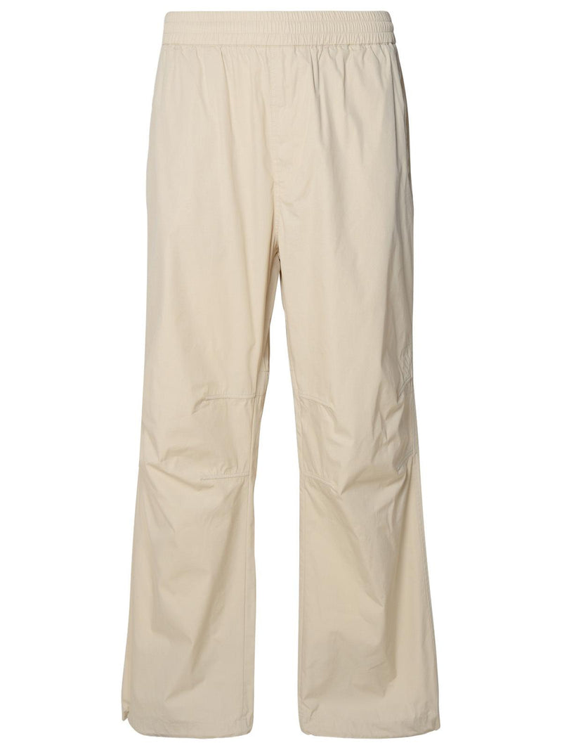 Burberry Burberry Cotton Blend Trousers Ivory Men - World Class Fashion