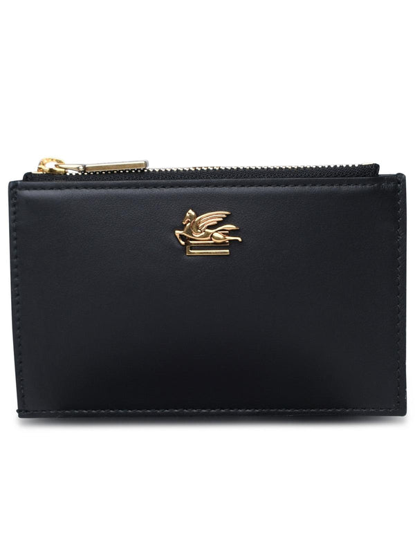 Etro Black Leather Wallet