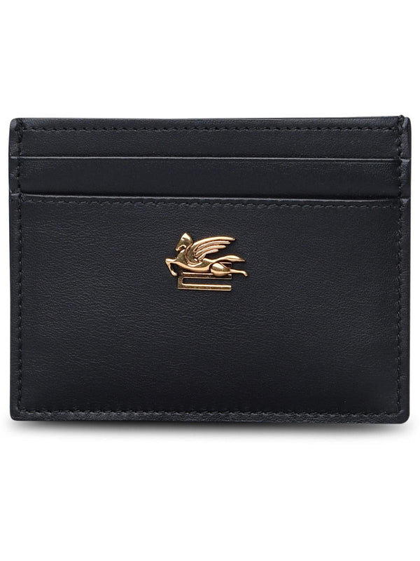 Etro Black Leather Cardholder