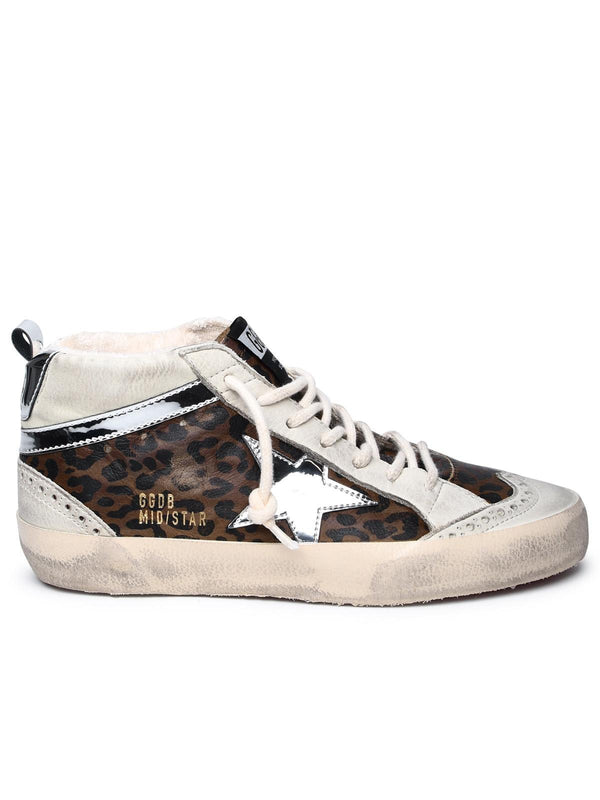 Golden Goose Brown Leather Sneakers