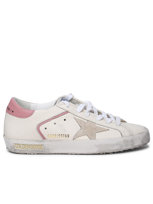 Golden Goose Cream Leather Super-star' Sneakers