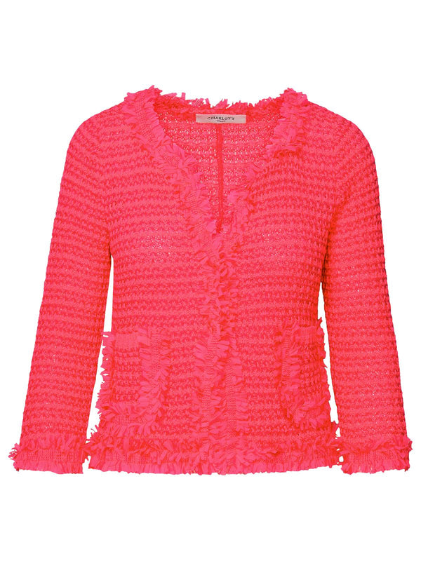 Charlott Fuchsia Cotton Jacket