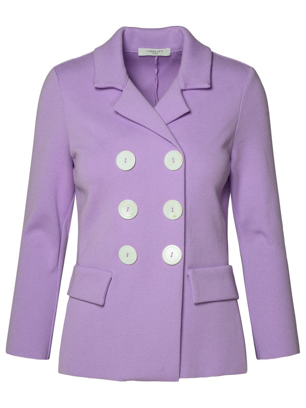 Charlott Lilac Cotton Jacket