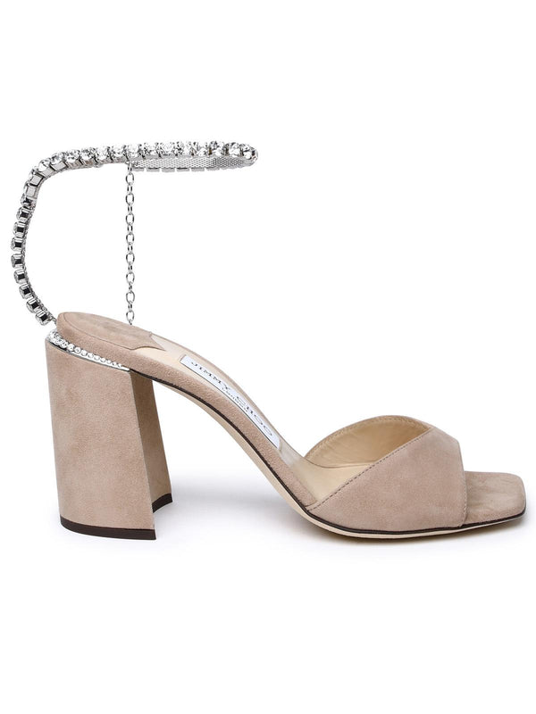 Jimmy Choo Suede Sandals Nude