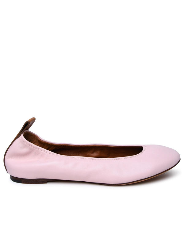 Lanvin Pink Leather Ballet Flats